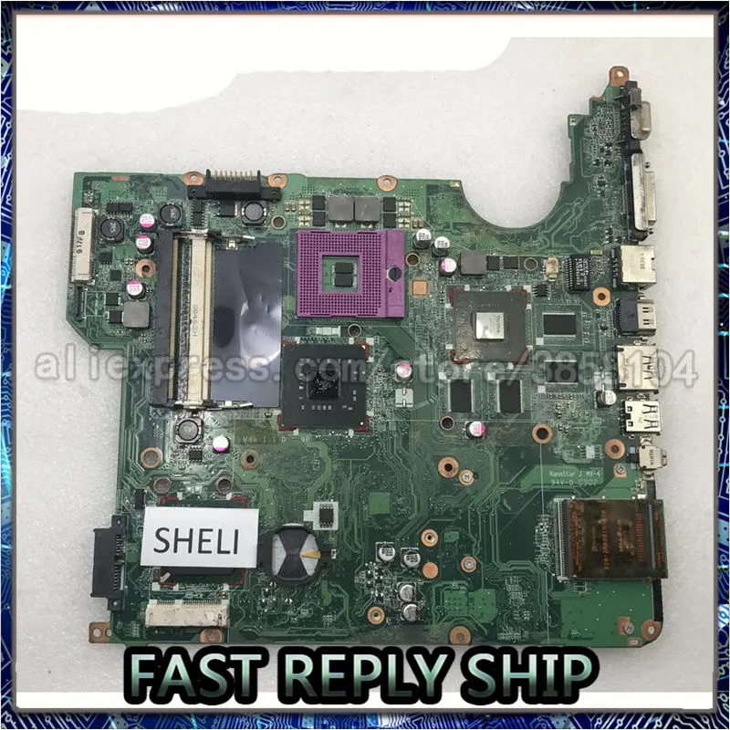 SHELI для HP DV5 материнская плата с G96-630-A1 видеокарта DAQT6AMB8G0 482870-001 504641-001 аккумулятор