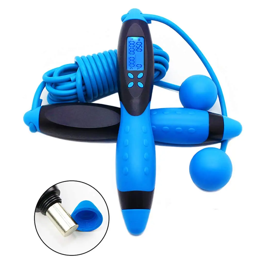 

Jump Rope,Digital Counting Speed Jumping Rope Counter for Indoor/Outdoor Fitness Boxing Training Adjustable Weighted Jump Rope W