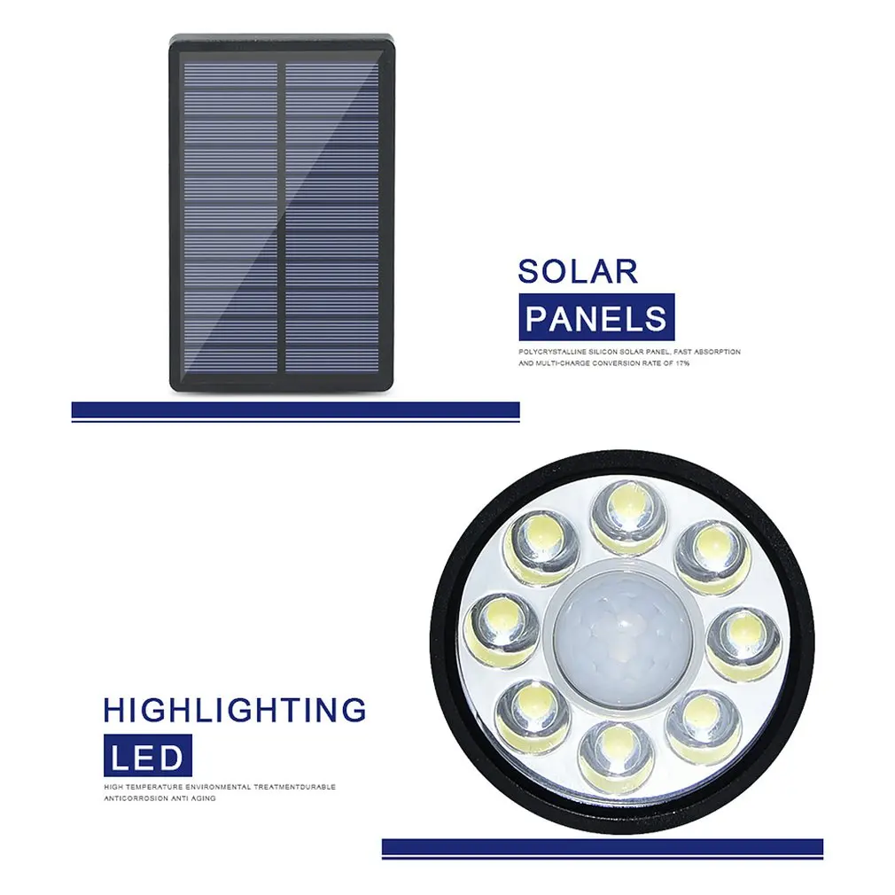 Solar Lawn Light Wall Lights Insert The Ground8Led Human Body Induction Solar Spotlights Garden Lights