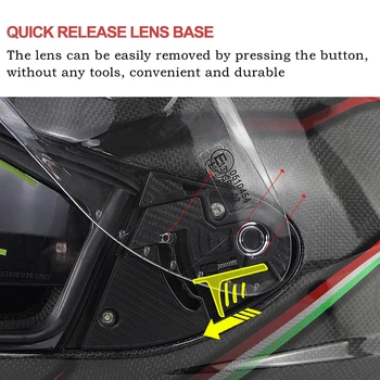 

Original Helmets For Soman SM-X7 Motorcycle Snake Pattern Carbon Fiber Helmet casco capacete moto Dot Approved Full Face