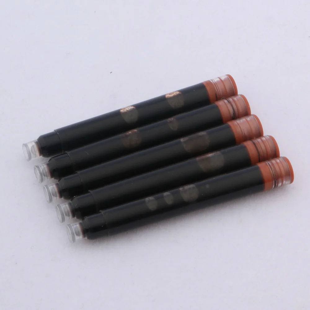 25pcs Brown Fountain Pen Ink refill Converter Pump Cartridges Pen refill