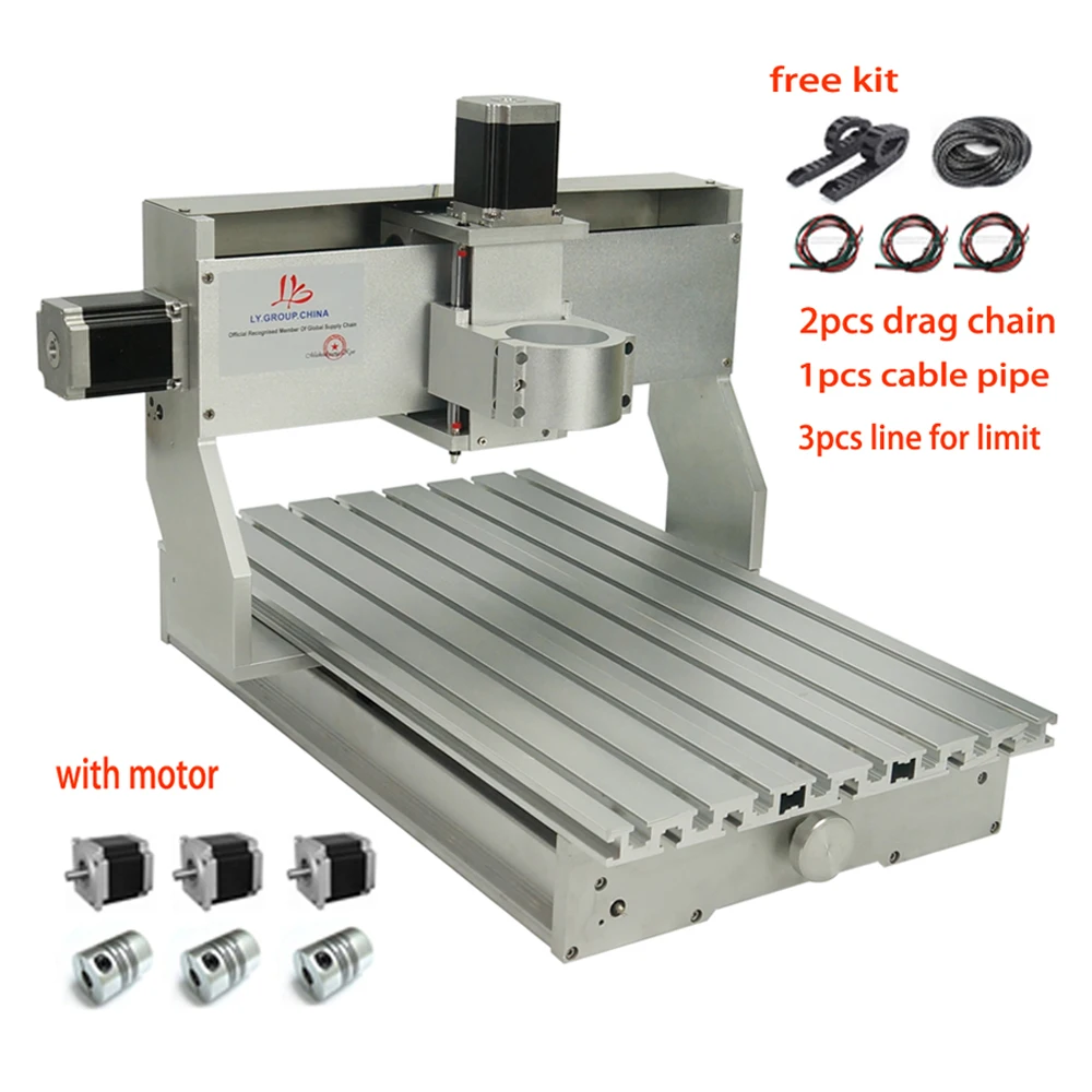 3 aixs cnc router kit aluminum parts 3040 CNC frame With stepper motor