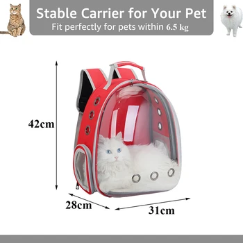 Pet Carrying Bag Breathable Cat Portable Travel Outdoor Space Capsule Carrier KittenTransport Backpack for Cats and Small Dogs 3