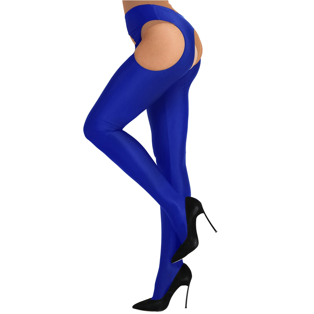 Women Tights Long Stockings Lingerie Sexy Hollow Out Open Crotch Pantyhose Erotic Leggings Nightwear Hot Pole Dance Bodystocking Women Leggings