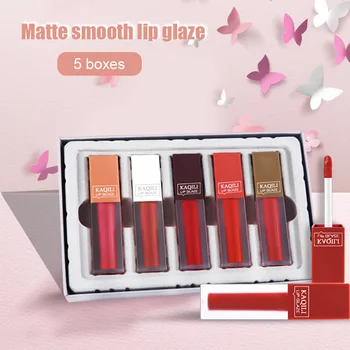 

Mist Smooth Lip Gloss 5 Colors Long-lasting Moisturizing Non-fading Moisturizing Waterproof Liquid Lipstick Makeup K1