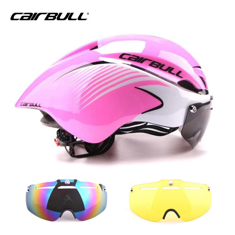 Велосипедный шлем TT Time Trial Aero дорожный гоночный велосипедный шлем Мужской в форме скоростной аэродинамический Триатлон MTB велосипедный шлем 3 объектива/комплект - Цвет: colour 10