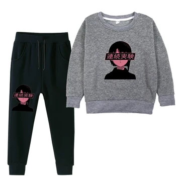 

Fashion Boy Winter Clothes Baby Sweatshirts SAD JAPANESE ANIME AESTHETIC Sticker Girls Pullover Leggings Pants 2pcs Kids Clothes