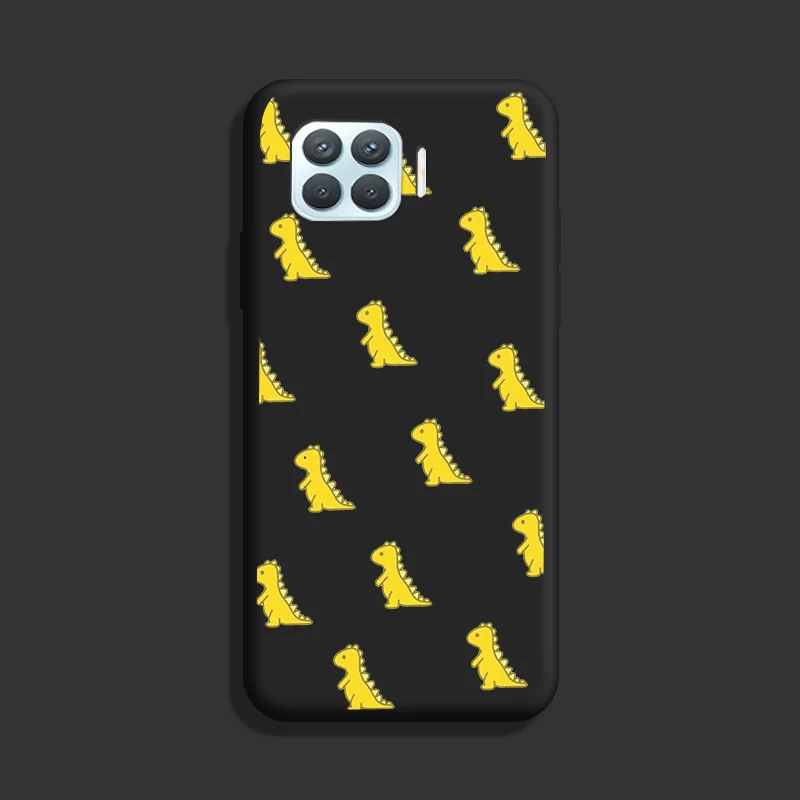 Dinosaur TPU Soft Shell For OPPO F17 Pro A93 4G Case Silicone Personality Tide Case For OPPO Reno 4 Lite Case Cute Fundas oppo flip cover Cases For OPPO