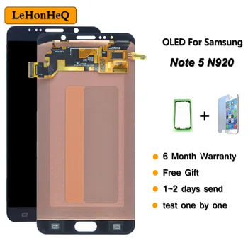 

5.7'' OLED Replacement LCD For Samsung Galaxy Note 5 SM-N920F N920 N920F LCD Display With Touch Screen Digitizer Assembly