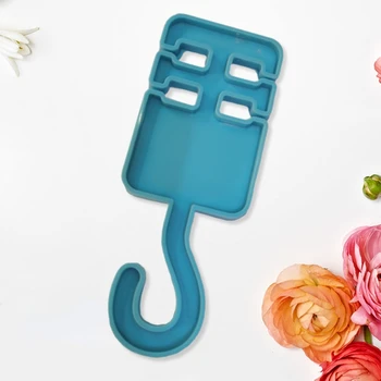 

Epoxy Resin Mold Shiny Hook up Silicone Mould DIY Crafts Decorations Making Tool X7YC