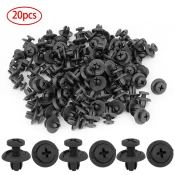 

20Pcs/set 8mm Hole Plastic Retainer Bumper Rivet Trim Clip Engine Cover Panel Clip Fasteners For Honda Civic Accord
