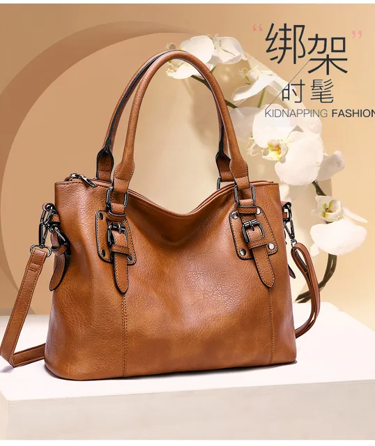 New Arrival Daily Handbag Luxury Genuine Leather Bag for Women Shoulder Tote Crossbody Hobo Zipper Pocket