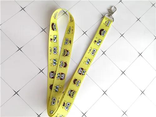 New 10pcs/20pcs/50pcs/100pcs Spongebob cartoon lanyard Neck Strap Lanyard Mobile Phone Key Chain ID Badge Chains | Украшения и