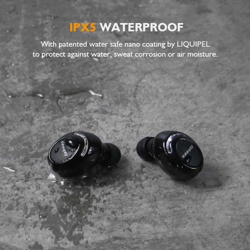 2019 new Jabees Firefly TWS Wireless Earphones Bluetooth Earphone Stereo Sport Waterproof Headset Noise Reduction for Android