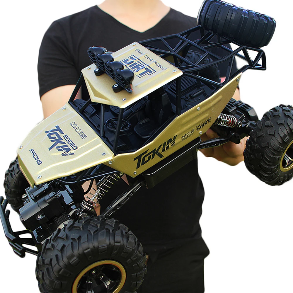 1:12 4WD RC автомобили обновленная версия 2,4G радиоуправляемые игрушечные машинки RC багги скоростные грузовики внедорожные Грузовики Игрушки для детей мальчиков - Цвет: 37cm golden