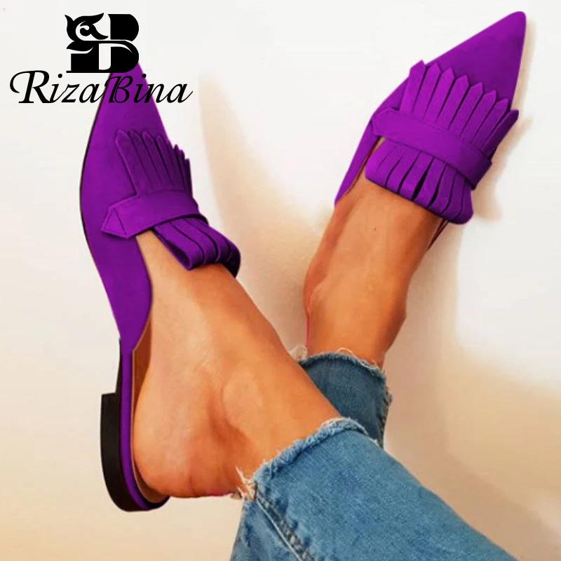 RIZABINA/женские босоножки на плоской подошве Пикантная Летняя обувь Женская