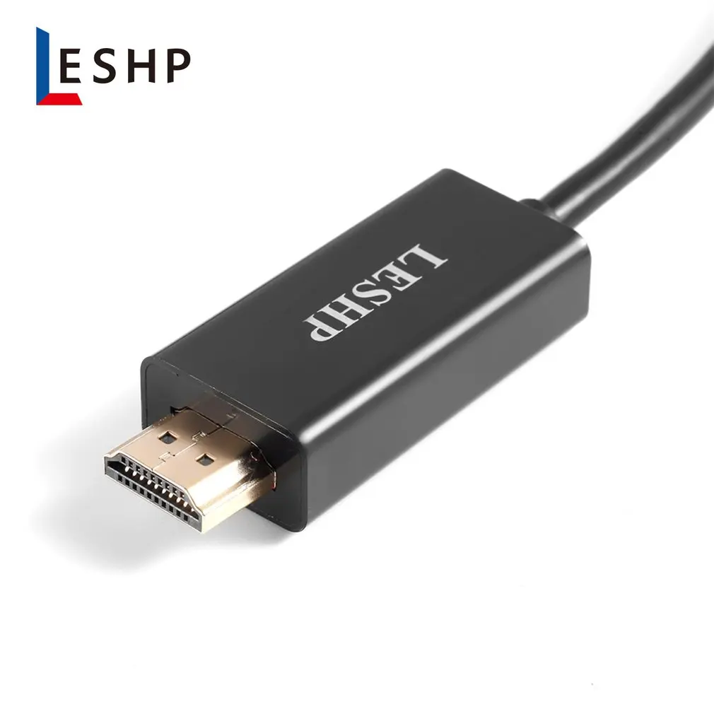 LESHP 4K кабель DP-HDMI разъем «Папа-папа» адаптер портов дисплея 1,8 метров для Macbook для камеры для ТВ Поддержка 4K