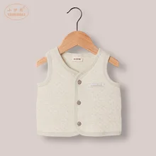 Детский жилет осенний стильный воздушный жилет милый детский теплый жилет в Корейском стиле на заказ