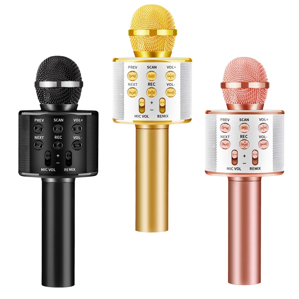 

Handheld Bluetooth Microphone For Smart Phone Karaoke Mic Speaker Recorder