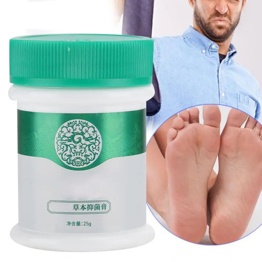 25 мл травяной антибактериальный дезодорант против зуда, мазь для ухода за ногами, крем для ног