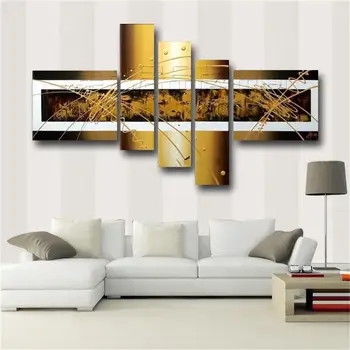 

Pure Abstract Combination Oil Painting Wulian Painting Set Sofa Decoration Paintings Picture Frameless