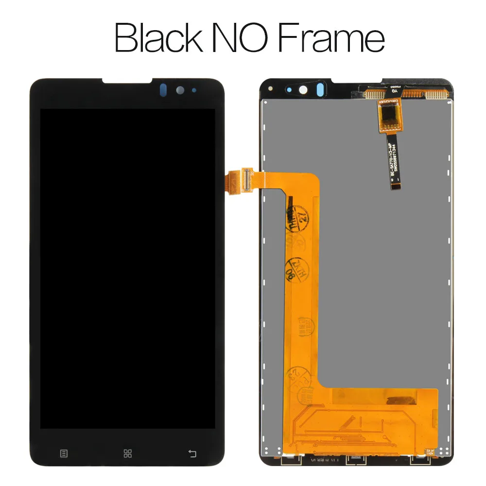 Для lenovo S898T lcd 5,3 дюймов 1280x720 дисплей для lenovo S898T S898 lcd кодирующий преобразователь сенсорного экрана в сборе - Цвет: Screen no frame