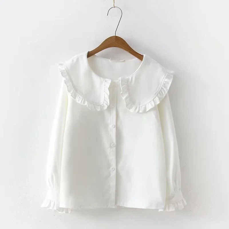 Peter Pan Collar Button Shirt 