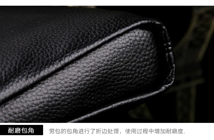 New Brand Solid Soft Leather Men Messenger Bag causal fashion Mens Business Shoulder Bag crossbody Bag male black Handbags
