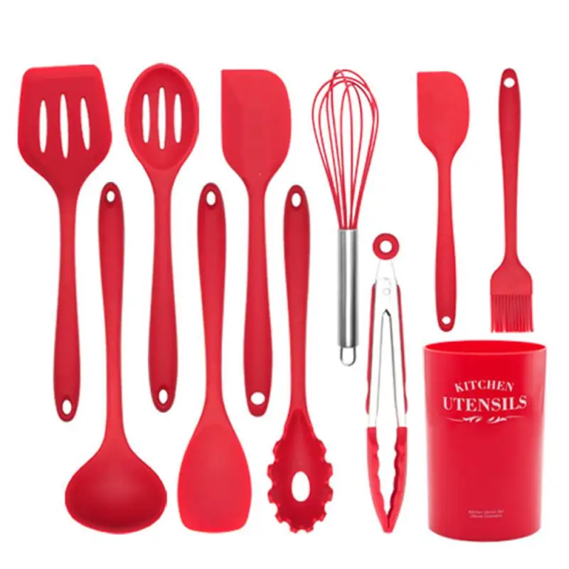 Силиконовая ложка-Лопатка набор посуды для приготовления пищи инструмент для выпечки кухонный гаджет не липкий
