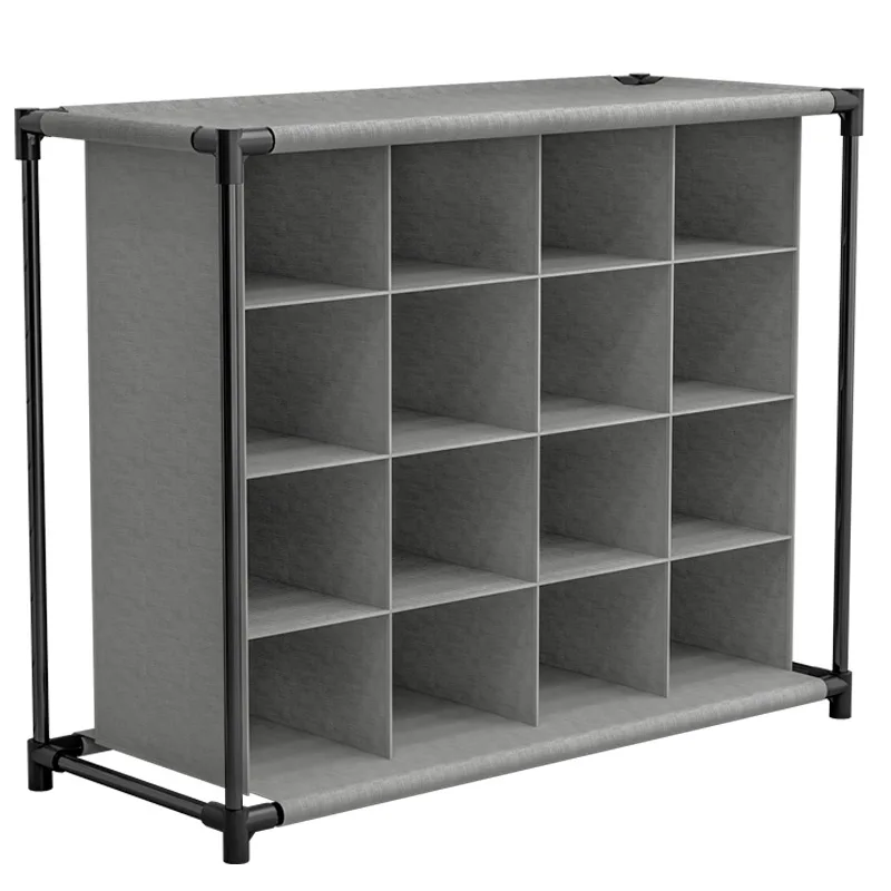 Non-woven Fabric Shoe Rack Organizer 4 Layer Shoe Cupboard Storage Holder Shelf Cabinet Stainless in Home Furniture Living Room
