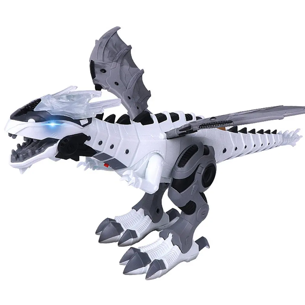 Большой динозавр игрушки для детей белый спрей Электрический динозавр механический Птерозавр Динозавр мир игрушки для мальчиков и девочек новое поступление