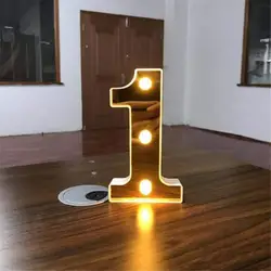 Lumières numériques LED Alphabet grand nombre, éclairage numérique sur pied étanche 