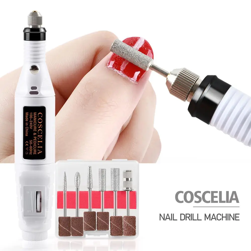 Маникюрный набор COSCELIA 36 Вт УФ светодиодный USB лампа Сушилка набор для наращивания ногтей для маникюра инструменты для ногтей художественные наборы гель лак для ногтей лак