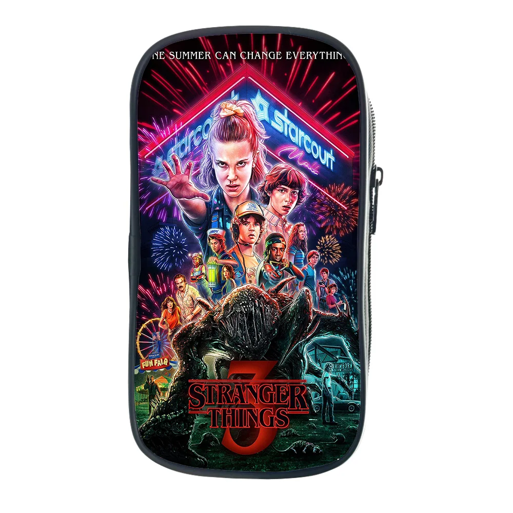 Новинка 2019 пенал для мальчиков и девочек Stranger Things 3 студенческие косметички новые