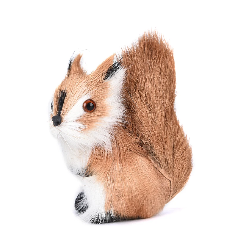 Игрушечная плюшевая кукла с имитацией меха белки подарок для детей домашний