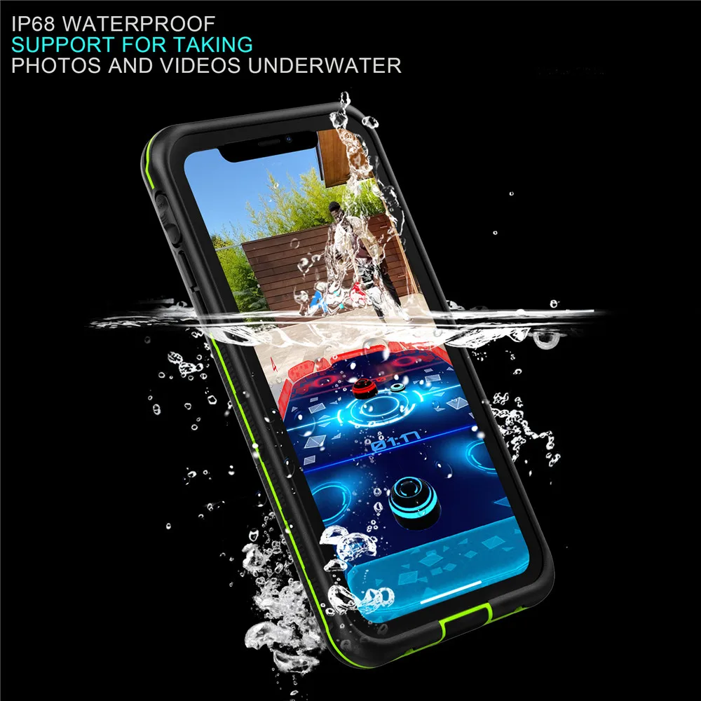 IP68 Водонепроницаемый чехол для телефона для iPhone XR XS MAX XS водонепроницаемый полный защитный подводный чехол iPhone11 PRO iPhone 11 PRO Max чехол