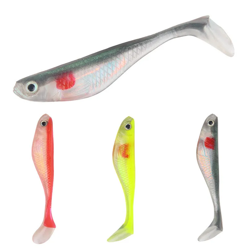 

1pc 8cm 5g Pesca Artificial Soft Lure Bait Worm Swimbaits Jig Head Fly Fishing Silicon Rubber Fake Lure Fish Fishing Accessories