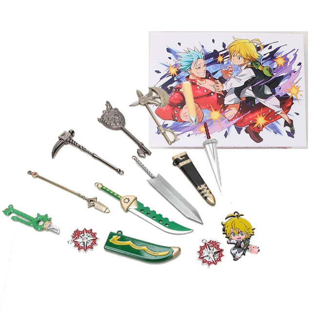 Sete pecados mortais Anime Meliodas  Sete pecados mortais Meliodas  Keychain-Anime-aliexpress