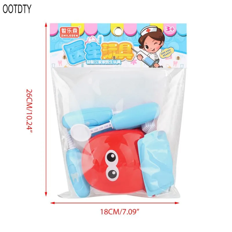 OOTDTY Simulation Dentist Model Set Kids Role Play Pretend Teeth Check Medical Kit