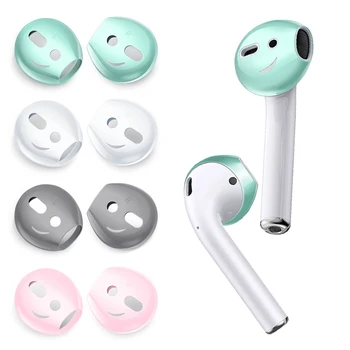 

2Pairs 2020 New Silicone Earbuds Caps Ear pads for Airpods 1/2 Protective Case Cover Super Thin Bluetooth Wireless Earphone