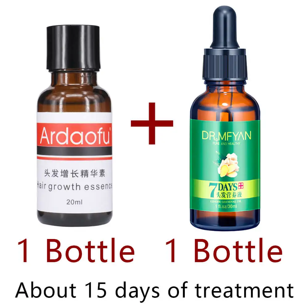 Mixed 2 bottles Быстрая мощная эссенция для роста волос, масло против выпадения волос, жидкая плотная сыворотка-спрей, Кератиновое средство для ухода за волосами для женщин и мужчин, 30 мл - Цвет: Mixed 2 bottles