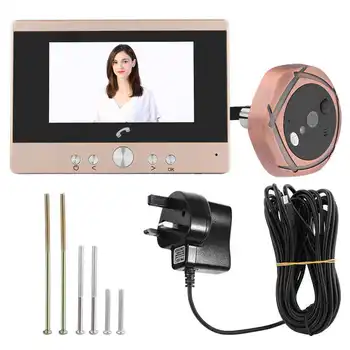 

Color digital intercom doorbell door mirror home security 4.3 inches