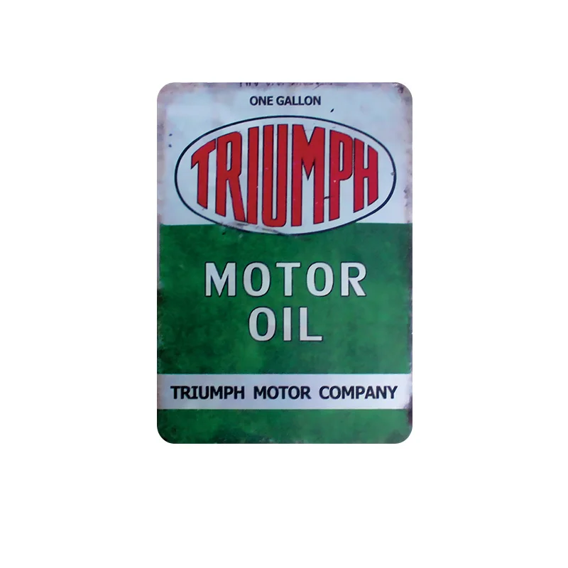 Многоцветный Винтажный домашний декор "Triumph Stets Fahrbereit" винтажные металлические знаки бляшки и знаки домашний декор тарелки Ретро Размер: 20*30 см - Цвет: Многоцветный