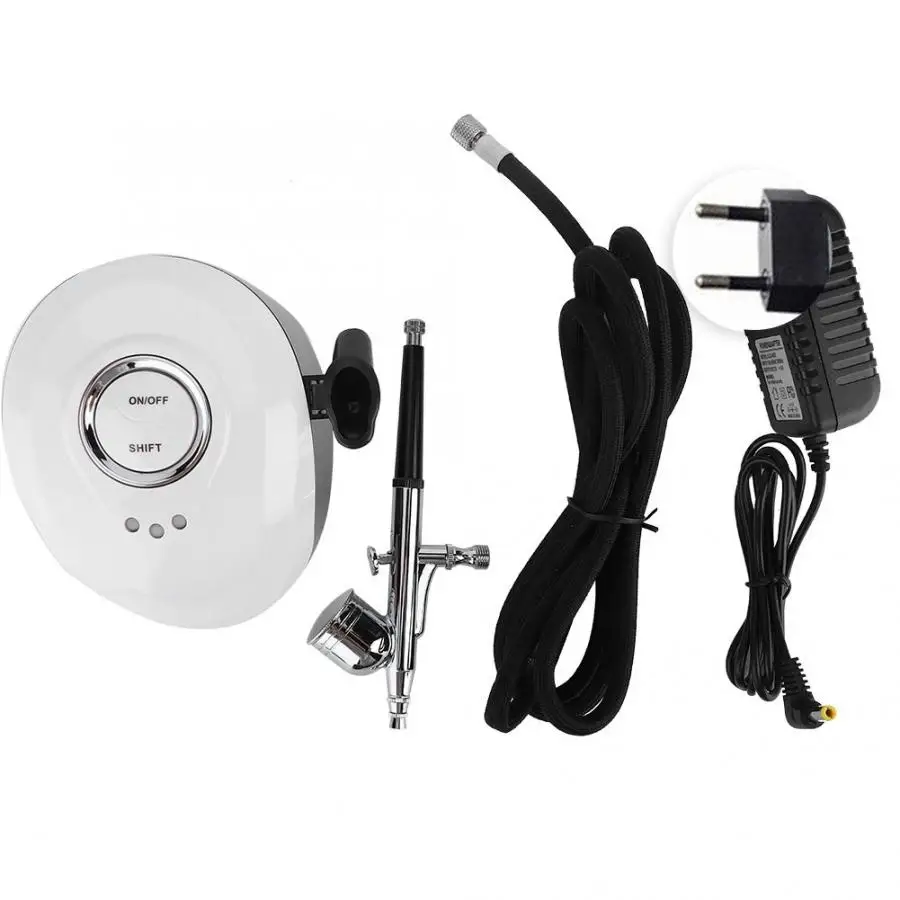 White EU Plug Лицевая кожа для спа, увлажняющий кислородный удаляющий спрей машина портативный для омоложения кожи лица воздушный компрессор прибор для ухода за кожей - Цвет: White EU Plug