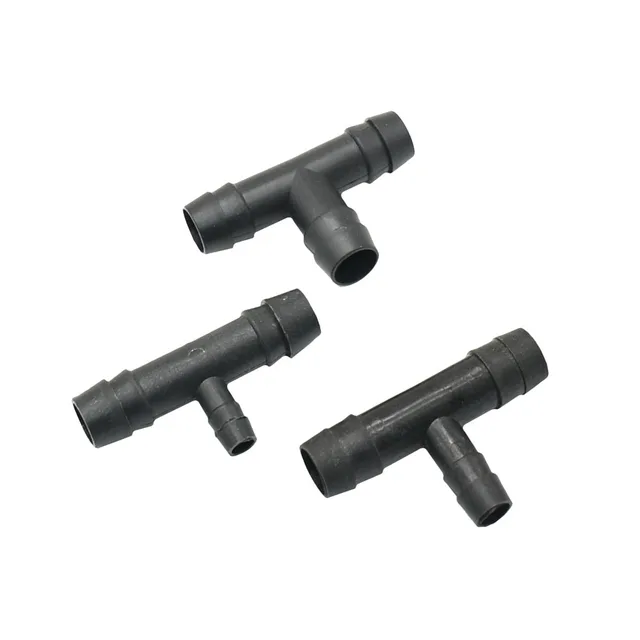 T-Alakú Tömlő Póló 1I2 "-8 Mm-Ig 10 Mm 1/2 Reduker Szöges Csatlakozók 3-Utas Vízfelosztó Baromfitenyésztő Szerszámok 10Db