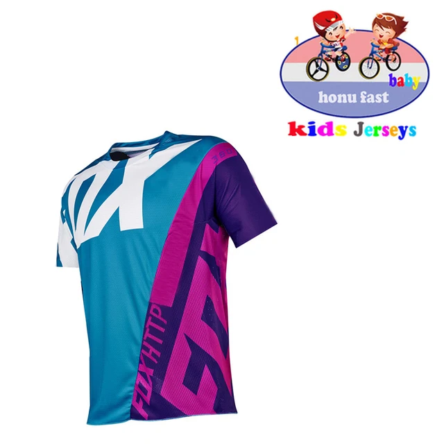 Kids Off Road ATV Racing T-Shirt AM RF Bicycle Cycling Bike FxoDownhill Jersey Motorcycle Jersey Motocross MTB DH MX Ropa D Boys fox Downhill 7