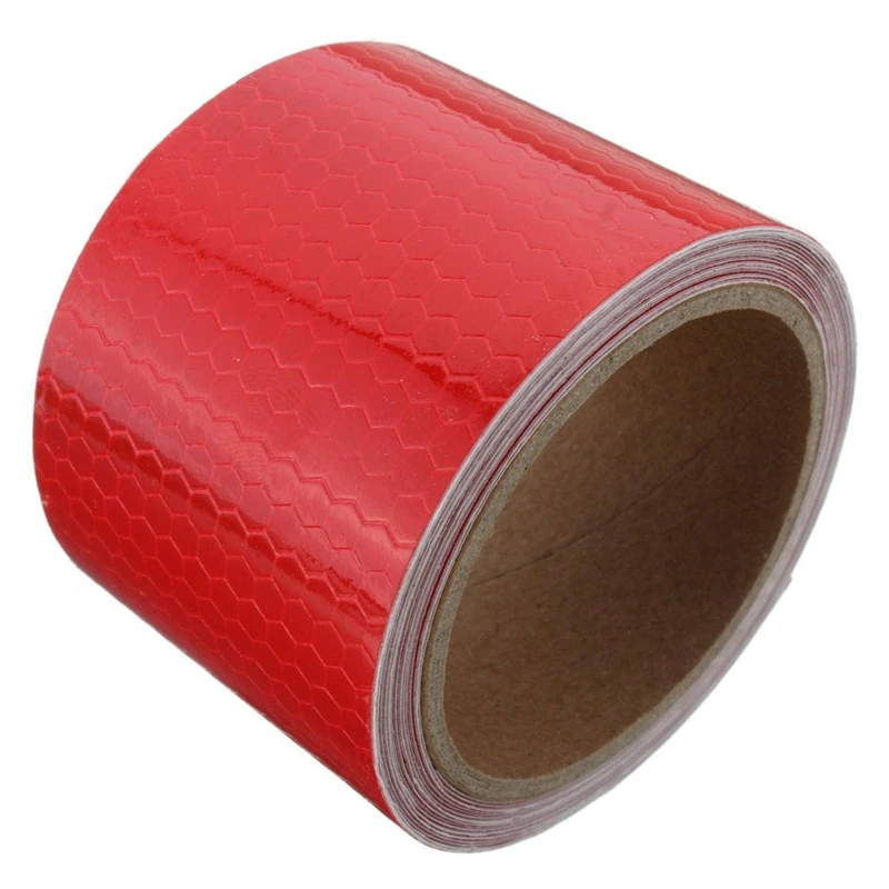 NEW-5cm x 3 м лента Предупреждение лента отражатель лента пломбировочный скотч, красный