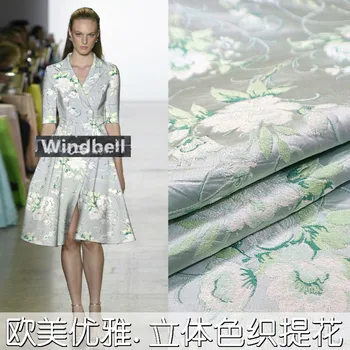 

100cm*160cm/piece European and American three - dimensional yarn-dyed jacquard dress sub - embossed dark pattern suit jacket bro