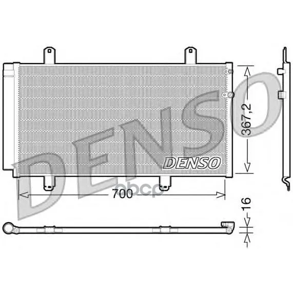 Радиатор Кондиционера Lexus: Es 350 06- Denso арт. DCN51004