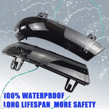 

LED Flowing Water Turn Signal Light Indicator Blinker Dynamic Light Signal For VW GOLF 5 GTI Jetta MK5 Passat B5.5 B6 Sharan